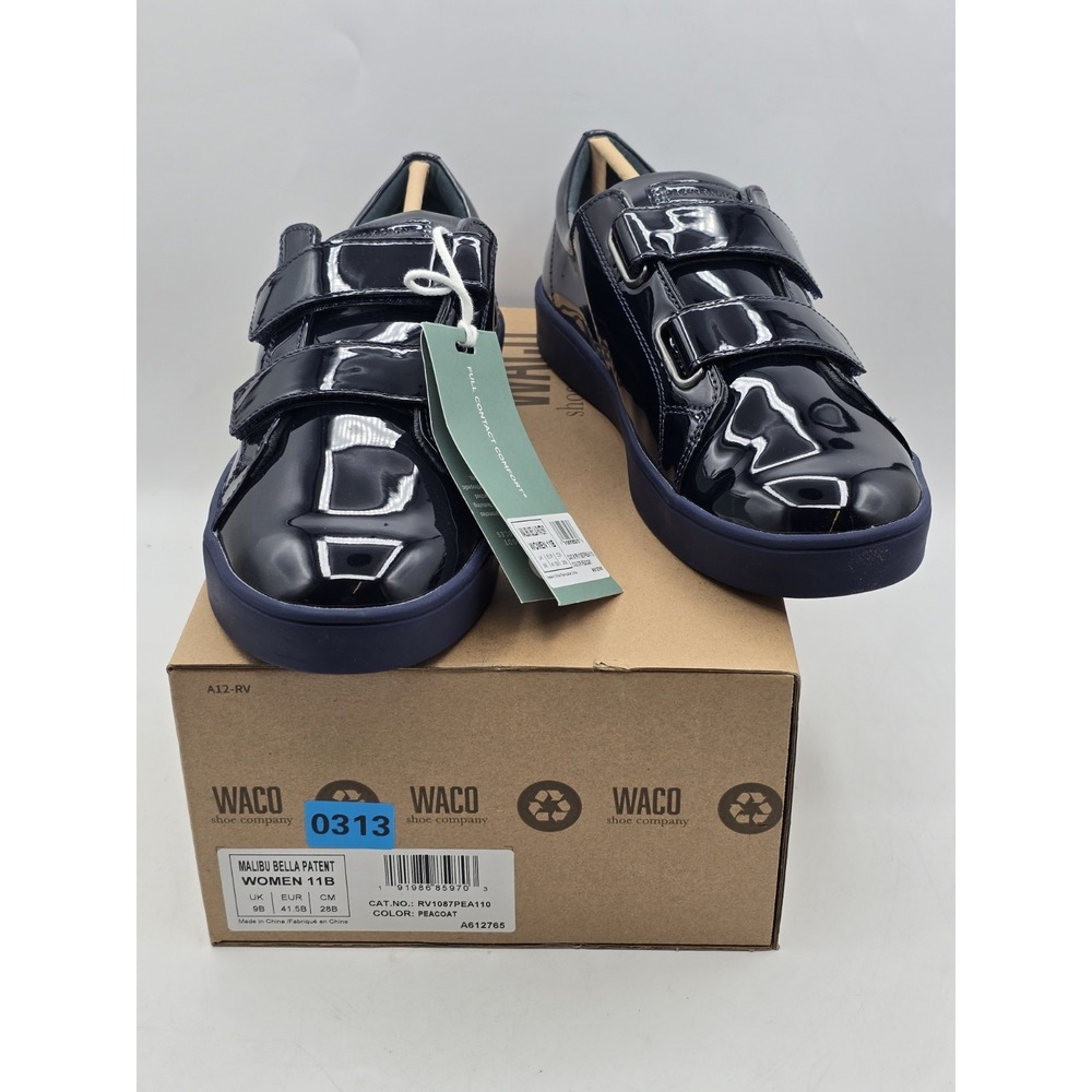 NEW Revitalign Orthotic Peacoat Dark Blue Sneakers Malibu‎ Bella Patent Sz 11B